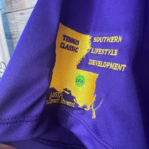 NWT Nike Tennis Classic A USTA Pro Circuit Event Dri Fit Performance Polo Shirt - Picture 3 of 5